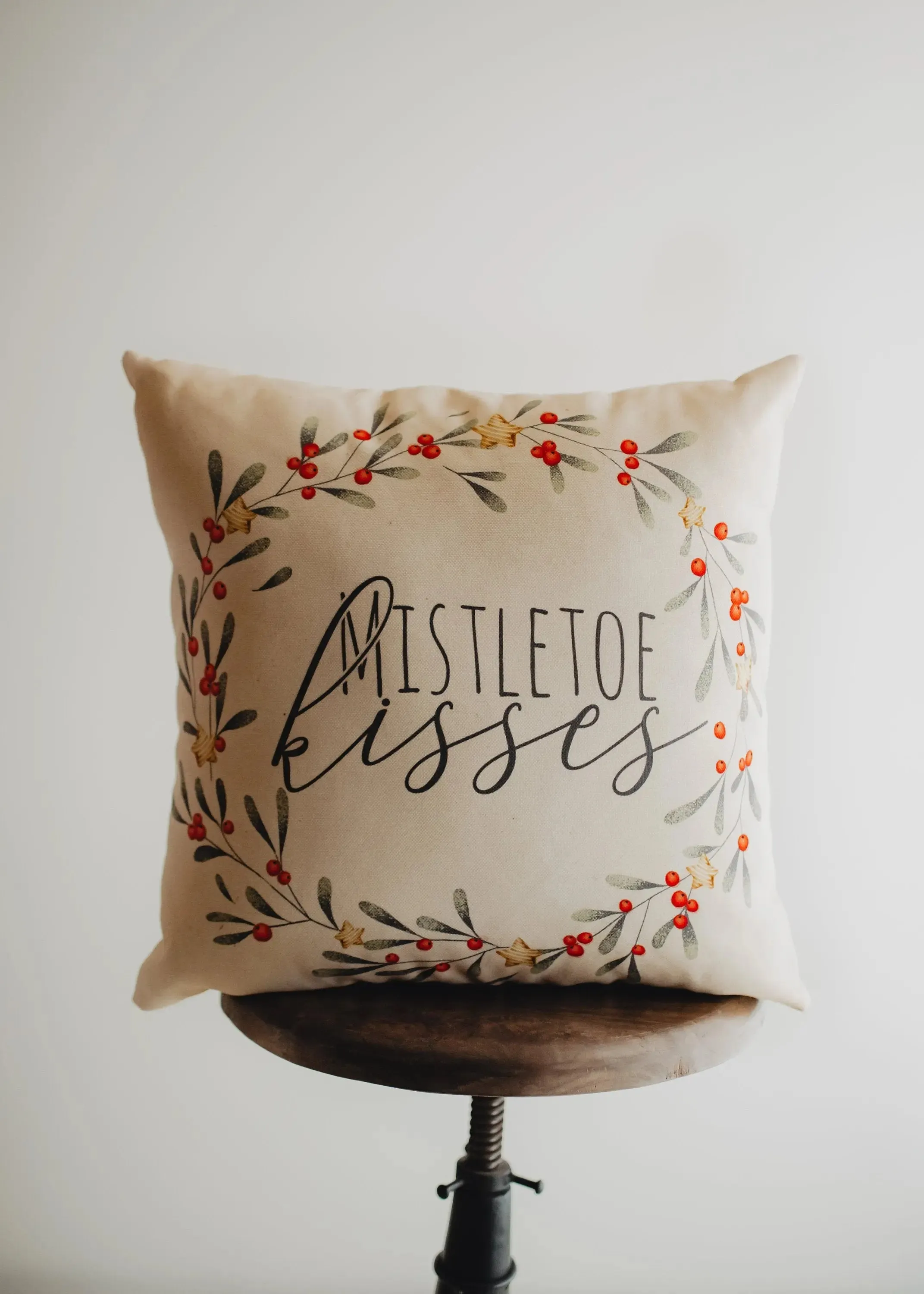 Holiday Wishes Throw Pillow Cover | Gift Ideas | Christmas Home Decor | Christmas Throw Pillows | Luxury Home Decor | Farmhouse Decor