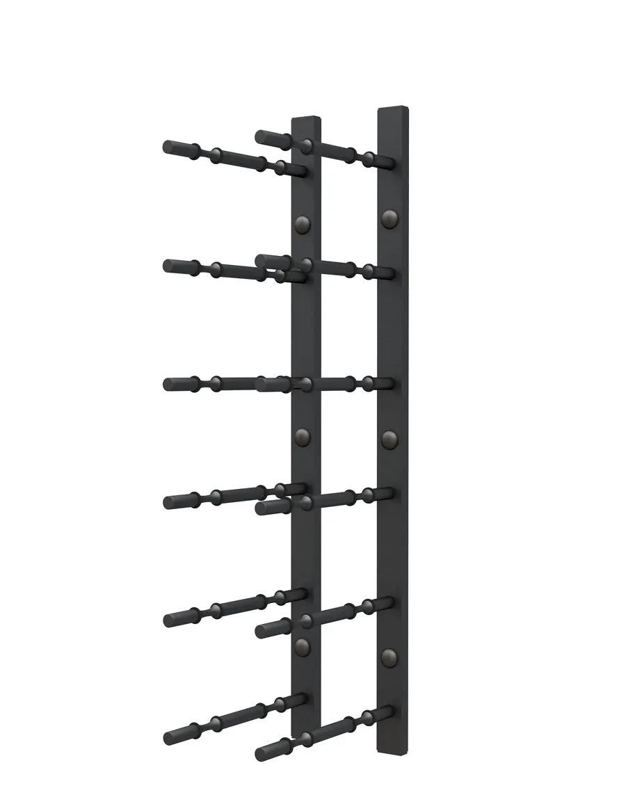 HZ Wall Rails - 2FT Metal Wine Rack (6 To 18 Bottles)