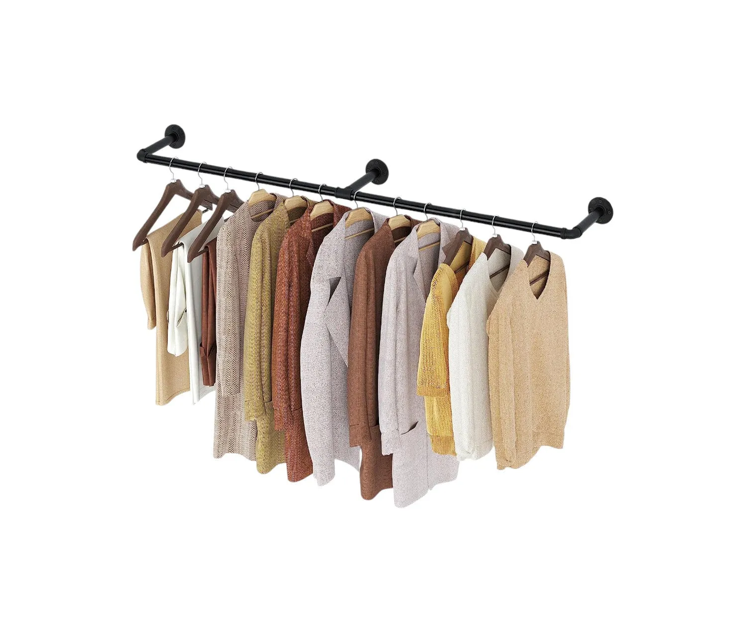 Industrial Pipe Clothes Rack-220CM