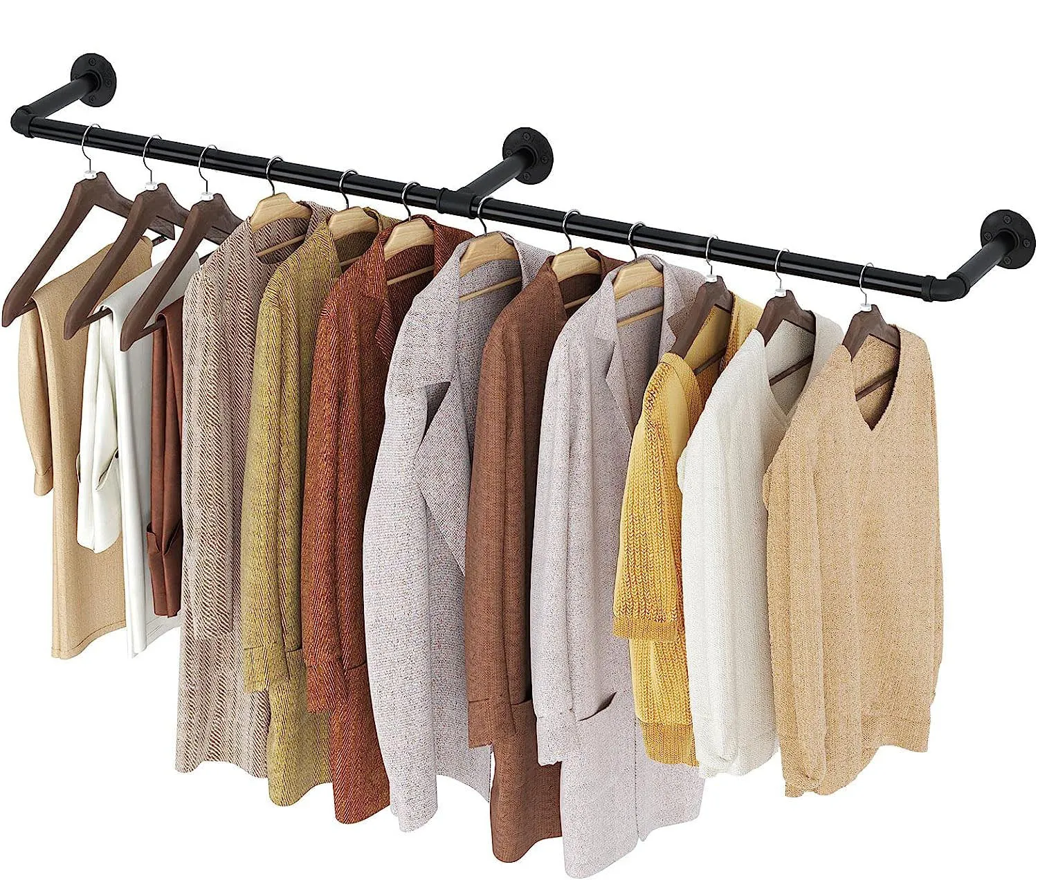 Industrial Pipe Clothes Rack-220CM