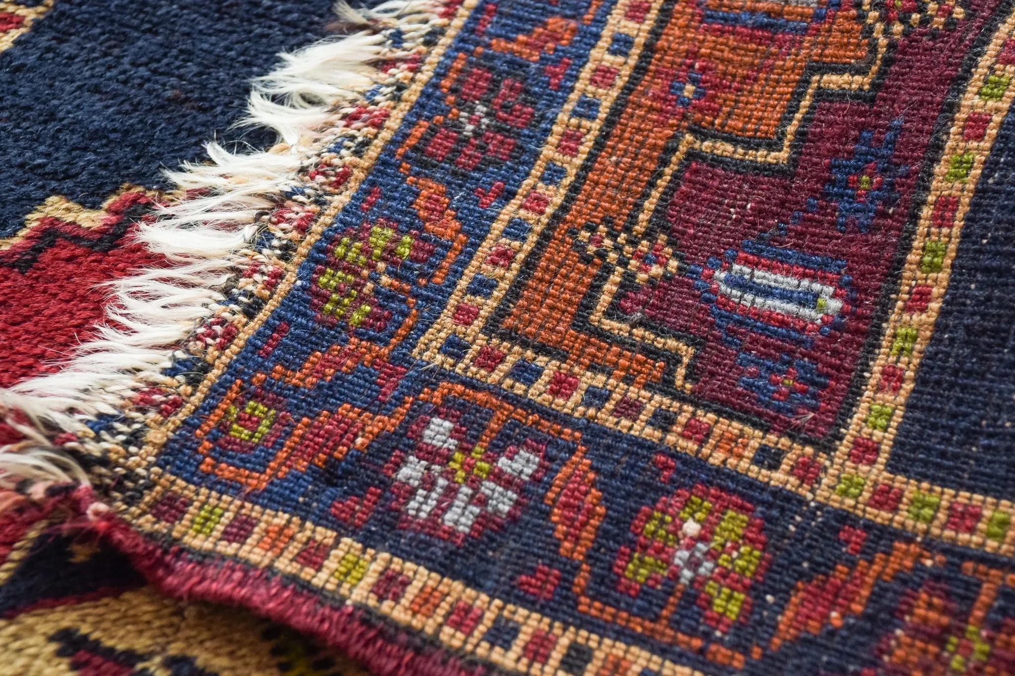 Interesting Handwoven - Oriental Tribal Rug