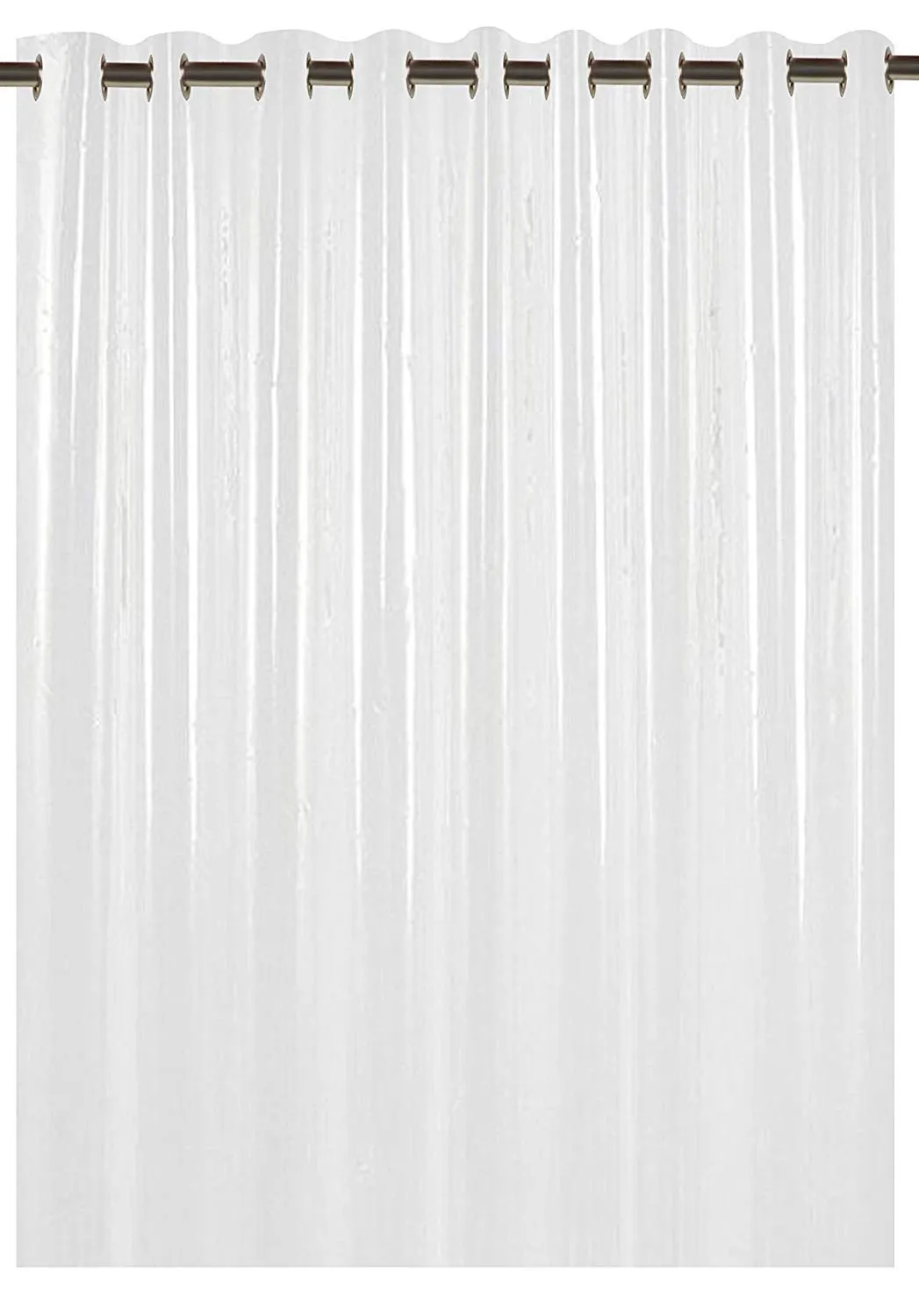 Kuber Industries PVC .30 MM Shower Curtain | Waterproof PVC & Coin Print | Semi-Transparent Curtains | Size 244 x 138 CM, 8 Feet (Transparent) | Stylish and Functional Shower Curtain