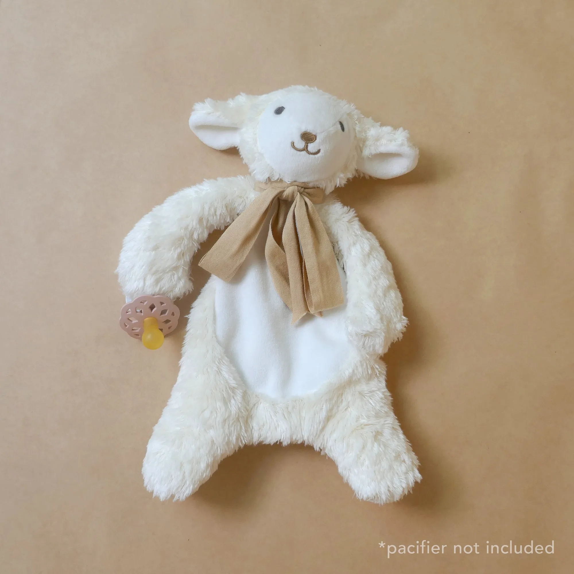 Lamb Comforter Toy - Organic Cotton - Cream/ Buff - 30cm