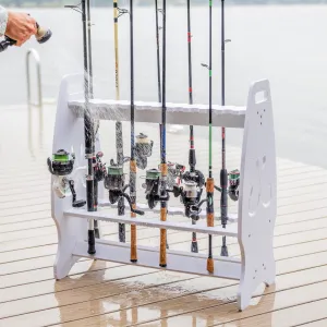 Marlin Fishing Rod Storage Stand | Holds up to 24 Rods