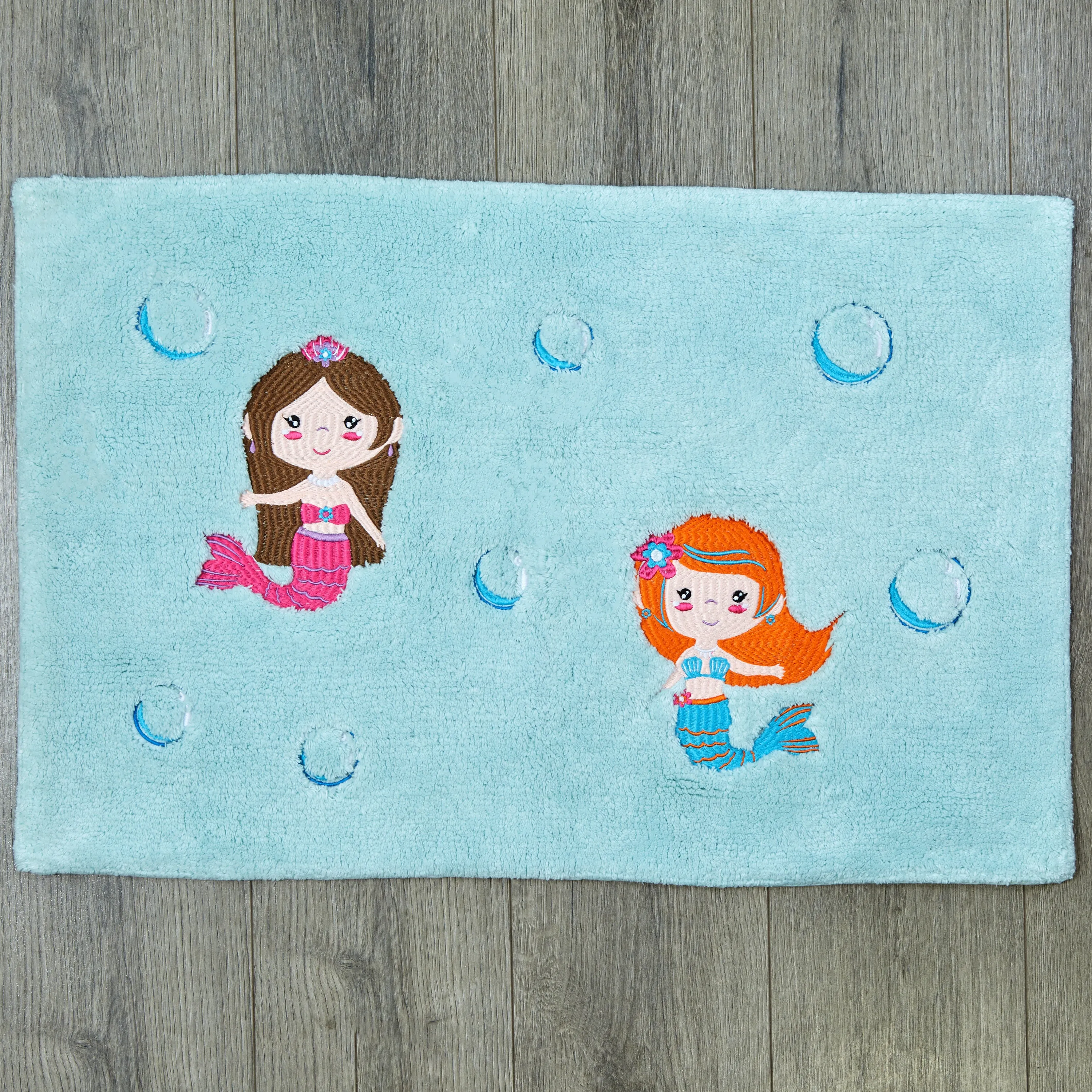 Mermaid Bedroom or Bathroom Rug - 30x20 in