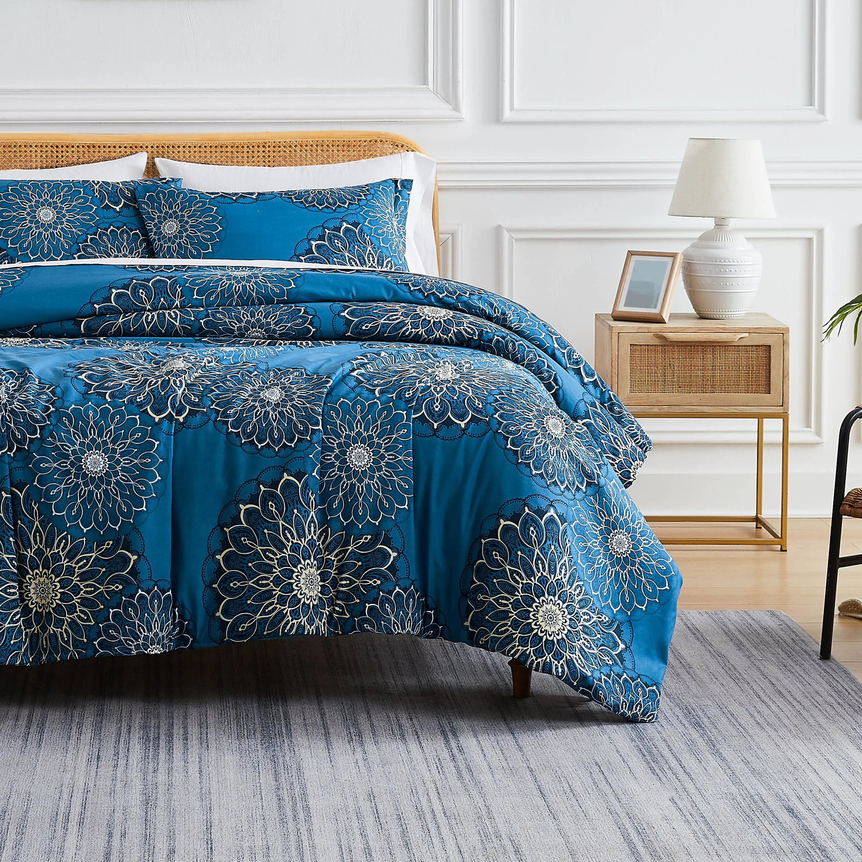 Midnight Floral Comforter Set