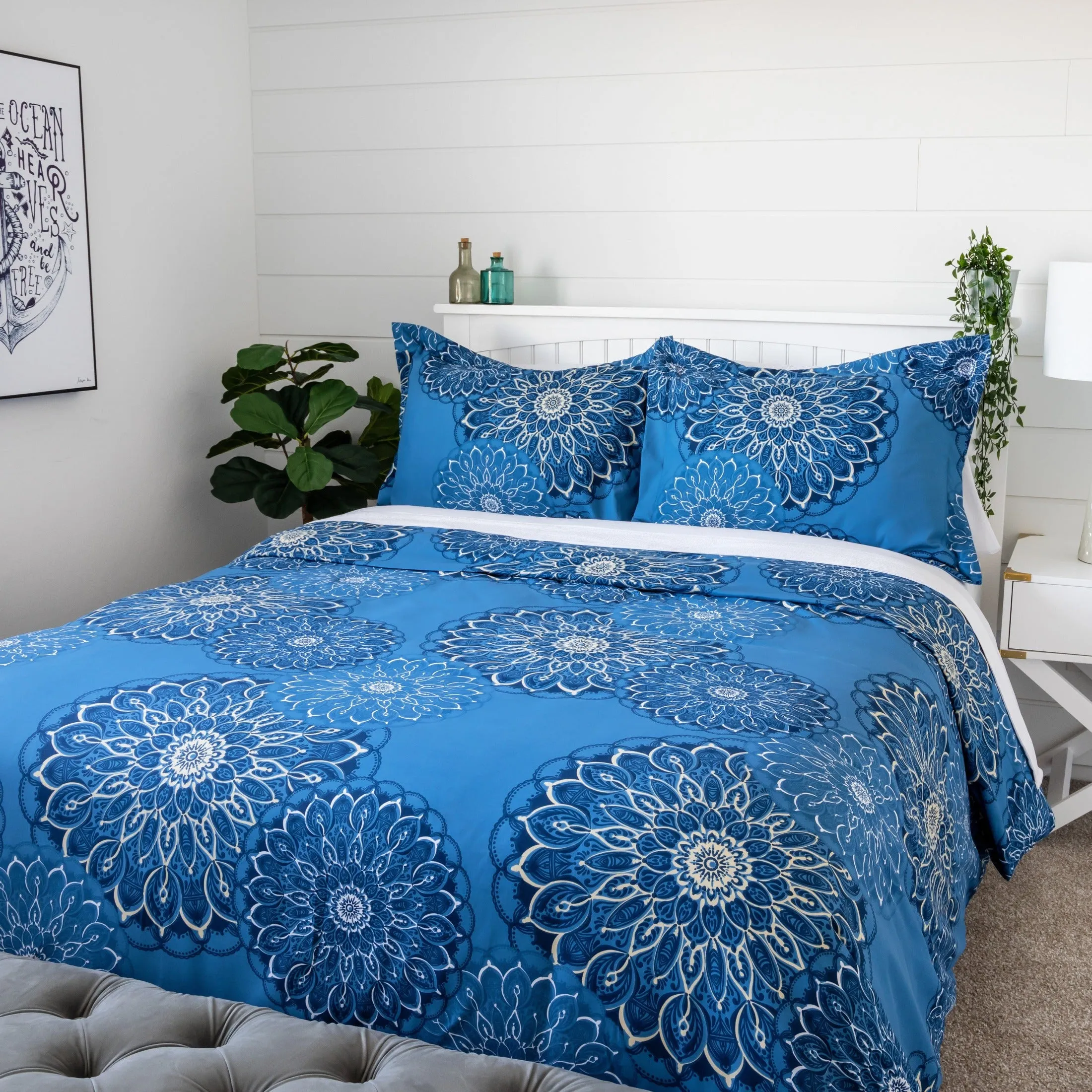 Midnight Floral Comforter Set