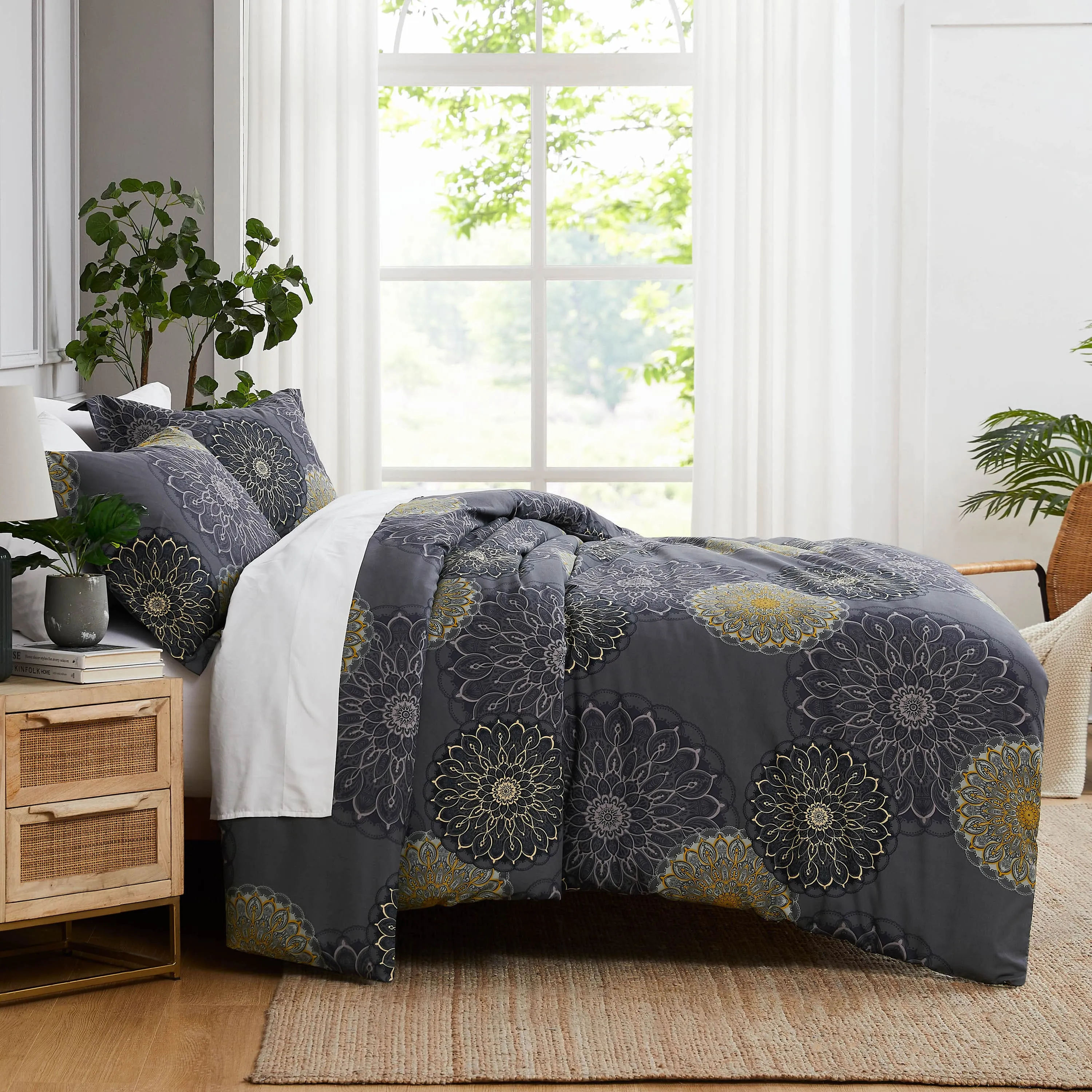 Midnight Floral Comforter Set