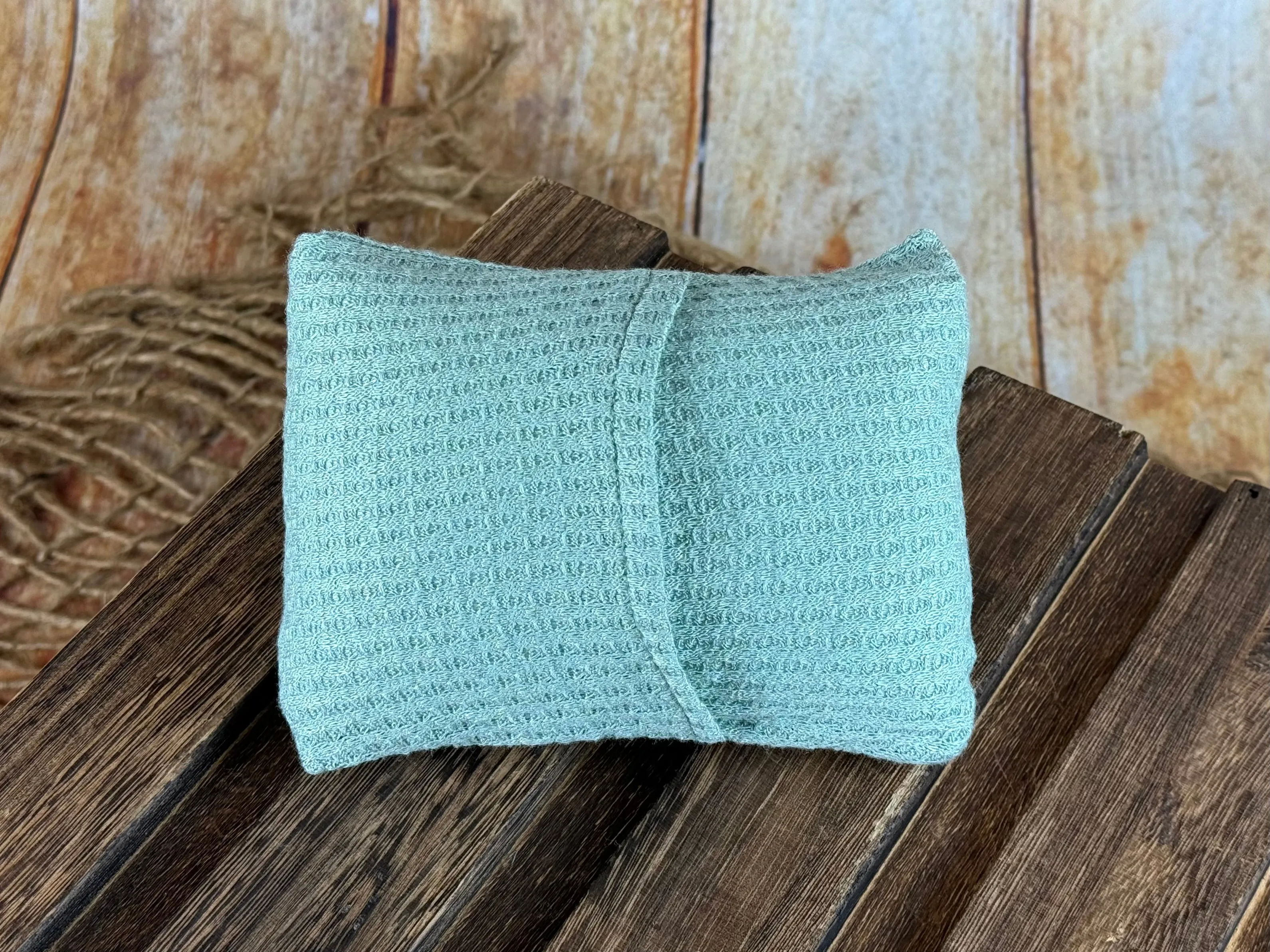 Mini Pillow with Cover - Perforated - Light Sage