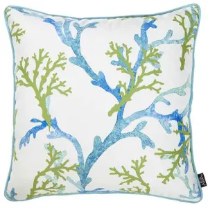 Multicolor Coral Decorative Throw Pillow Cover Printed