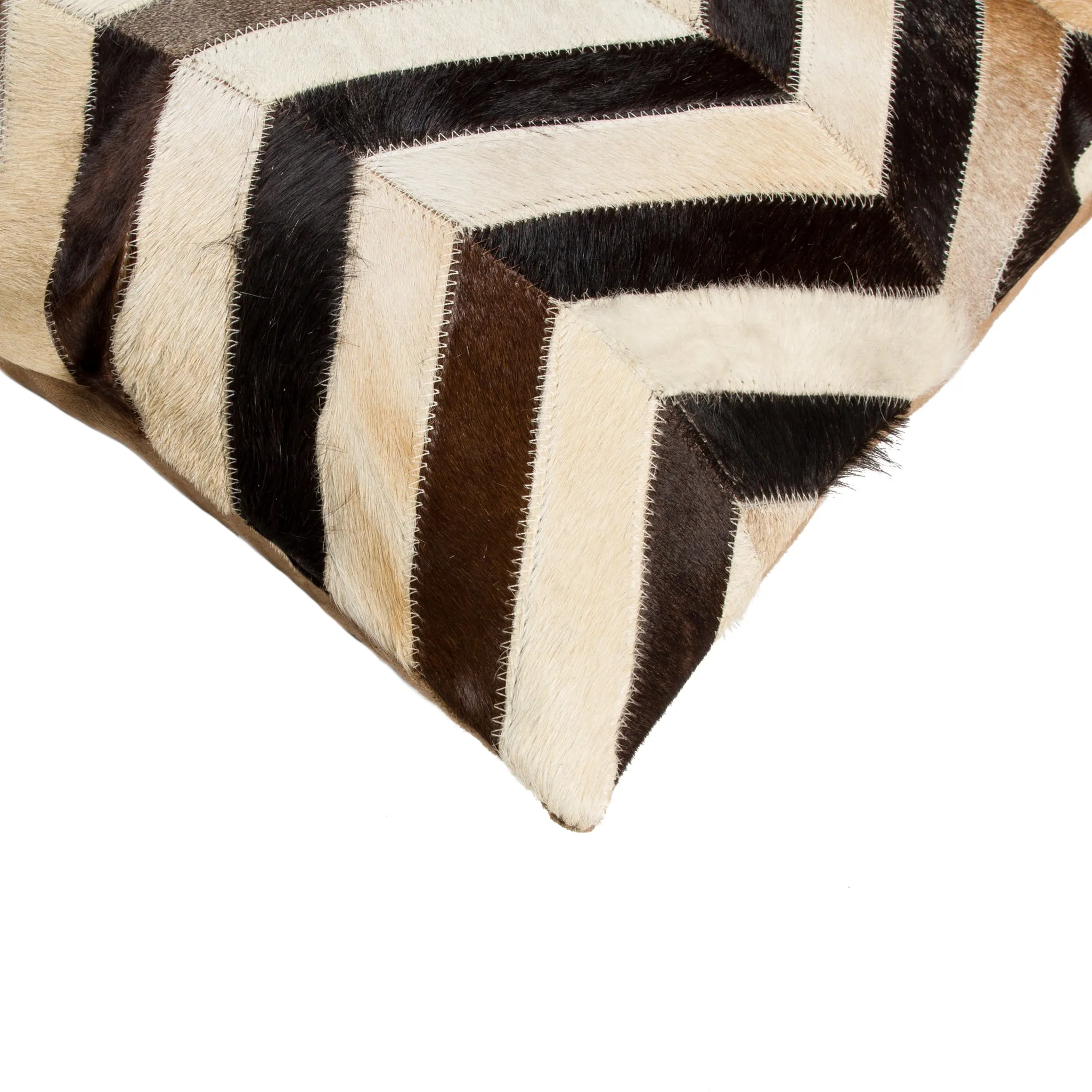 Natural Home Decor Torino Chevron Cowhide Pillow-2-Piece