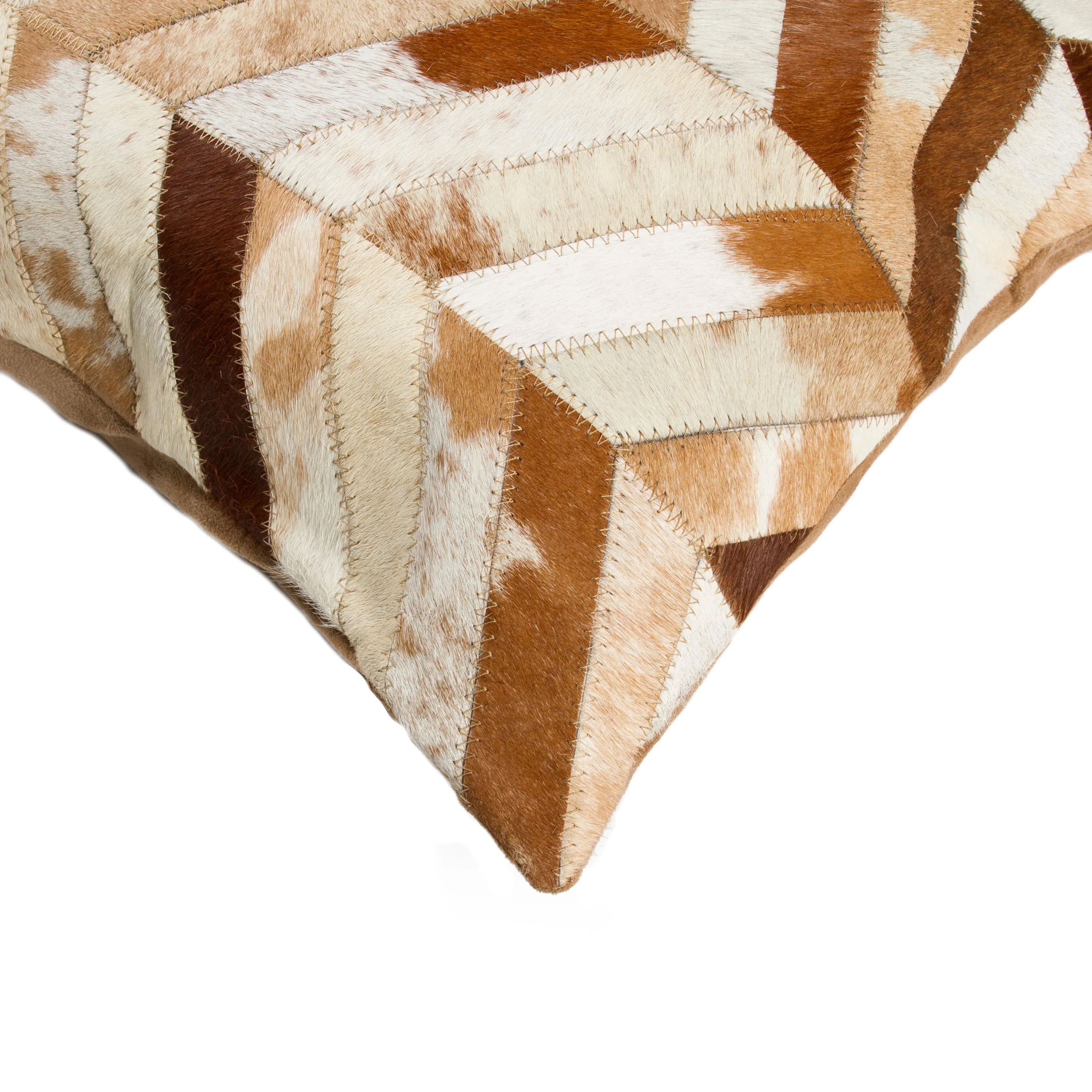 Natural Home Decor Torino Chevron Cowhide Pillow-2-Piece