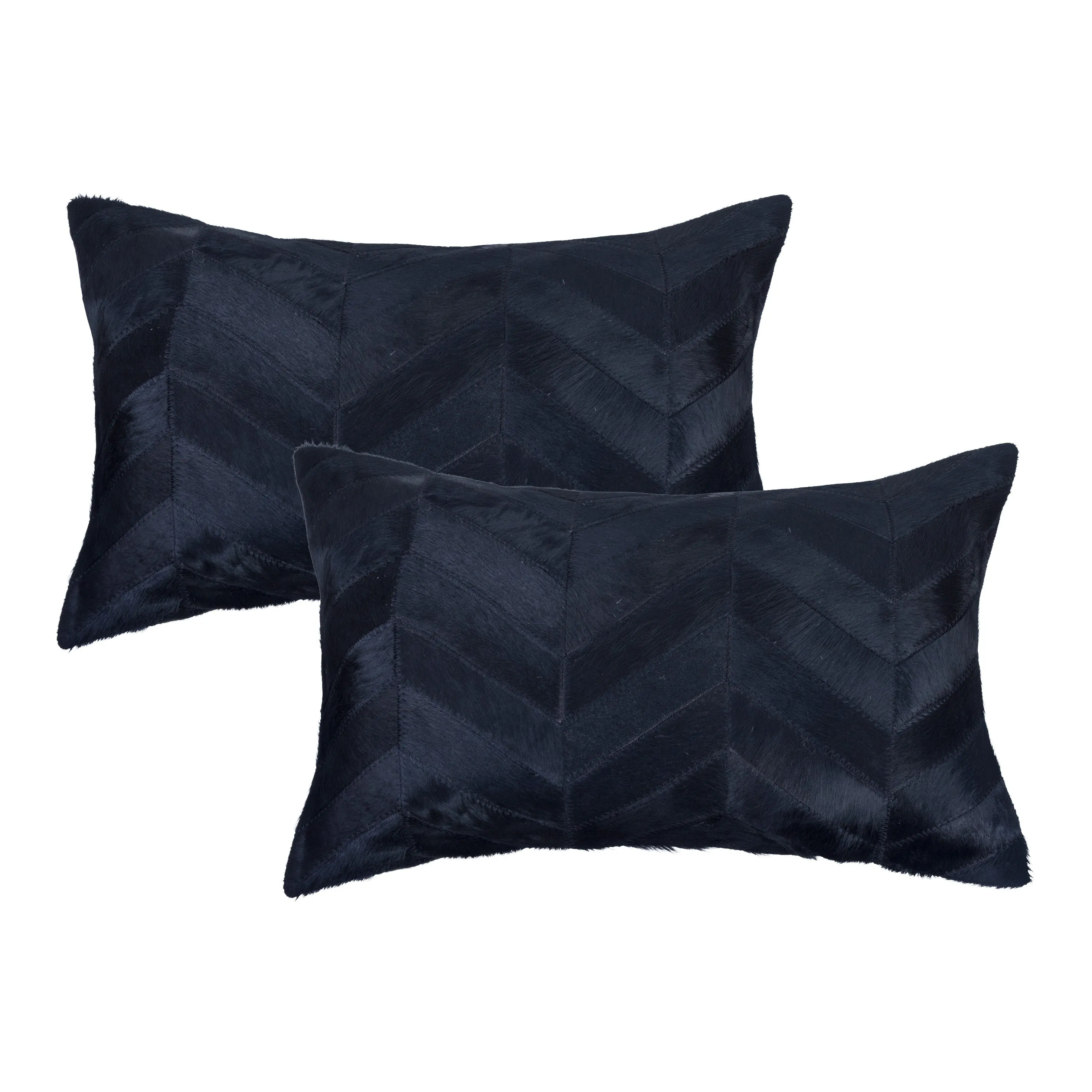 Natural Home Decor Torino Chevron Cowhide Pillow-2-Piece