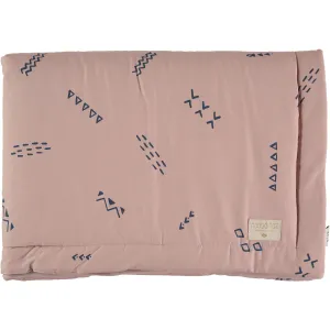 nobodinoz Laponia Blanket Small Blue Secrets/ Misty Pink