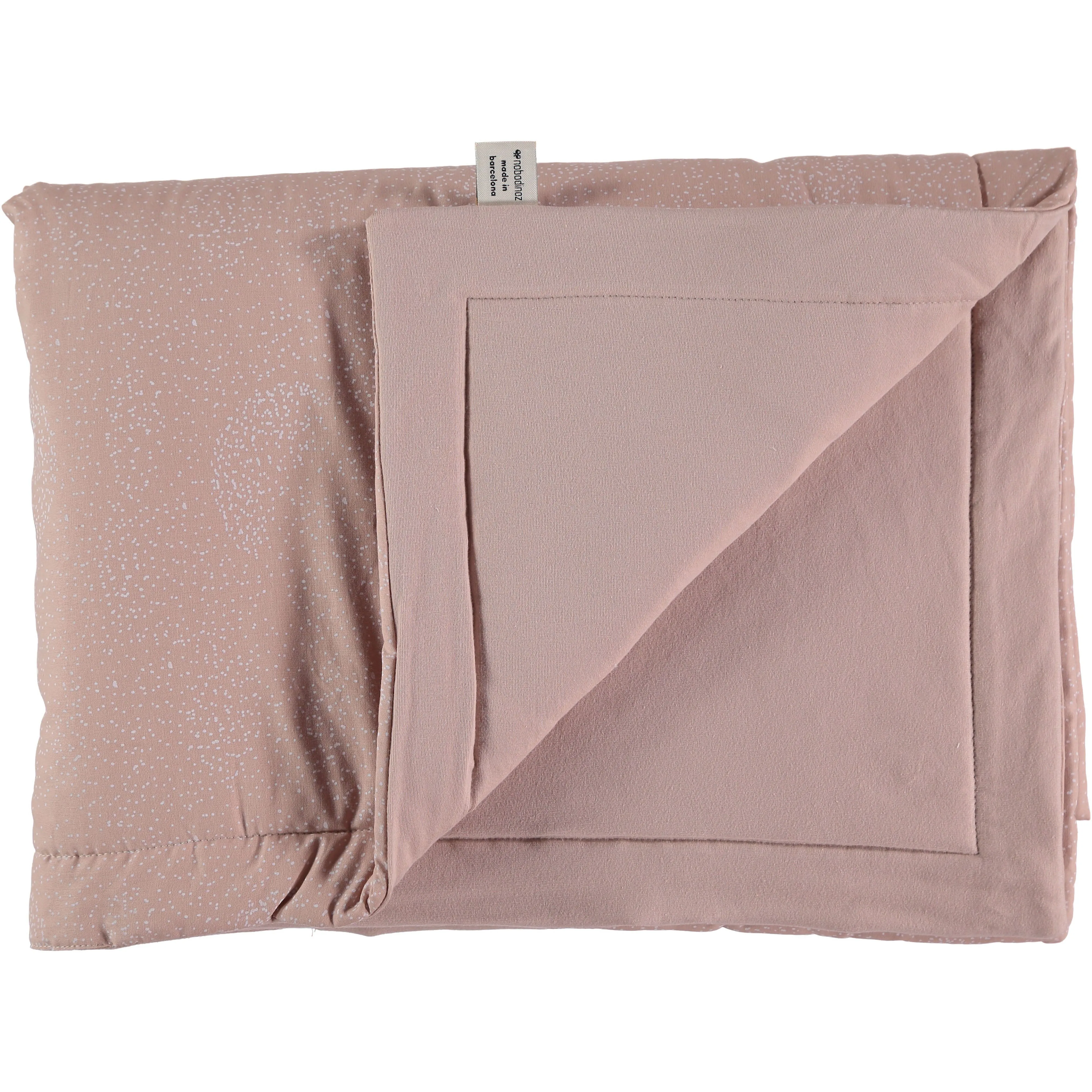 nobodinoz Laponia Blanket Small White Bubble/ Misty Pink