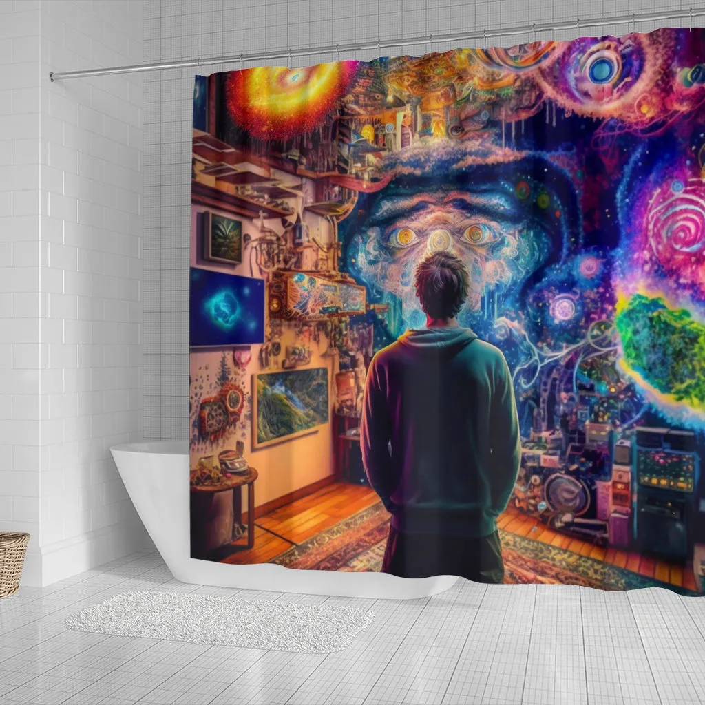 OPTIONS Shower Curtain | Acidmath AI