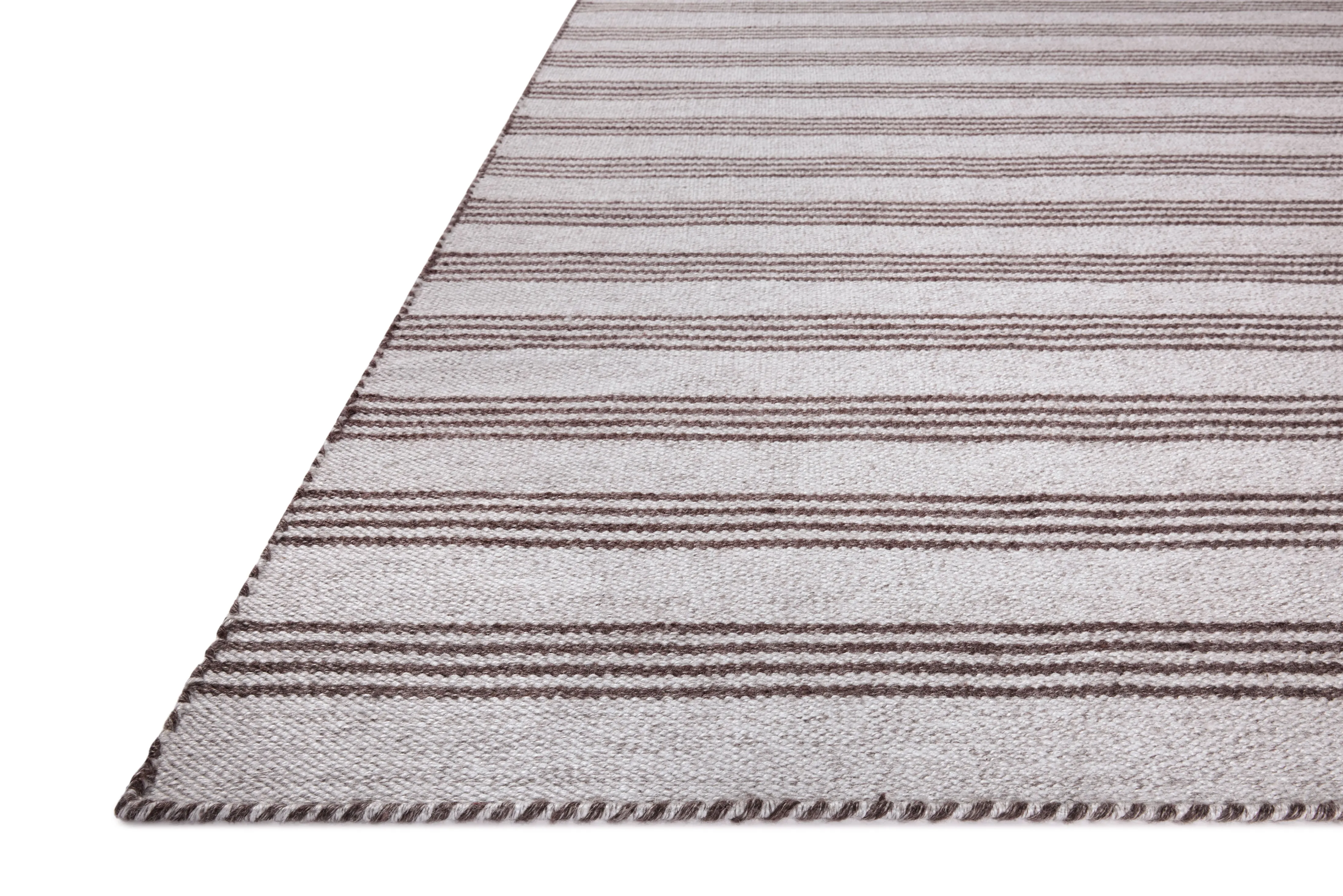 OVERSTOCK RUG - Loloi Charlie Silver / Bark Rug - 3'6" x 5'6"