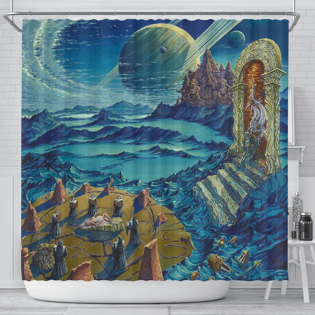 Poledectus Band Shower Curtain | Marcelo Germana