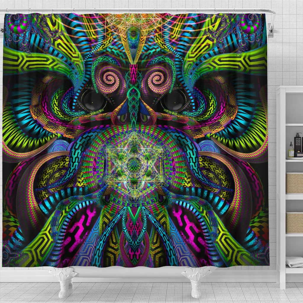 Primordial Presence Shower Curtain