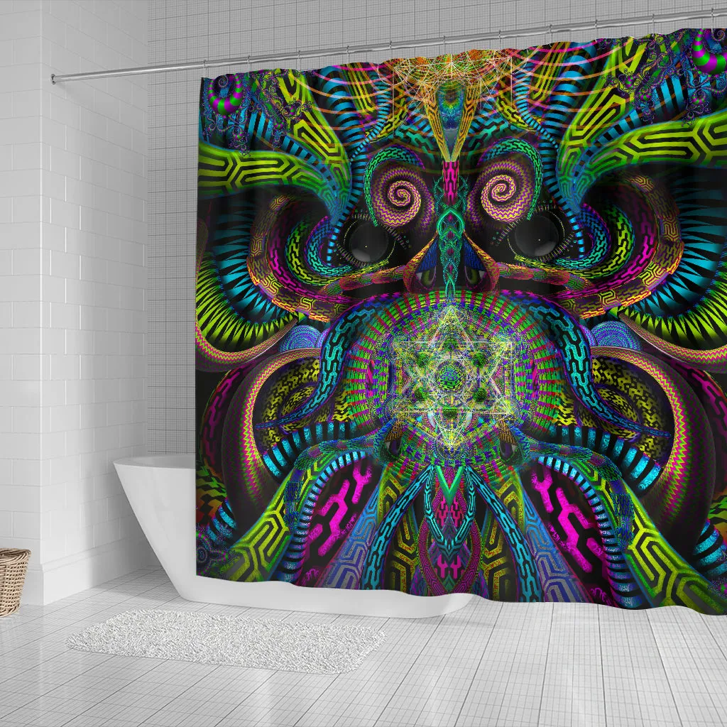 Primordial Presence Shower Curtain