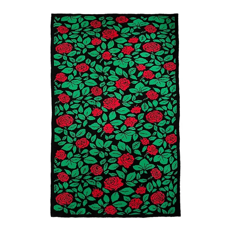 Red rose sofa blanket cover