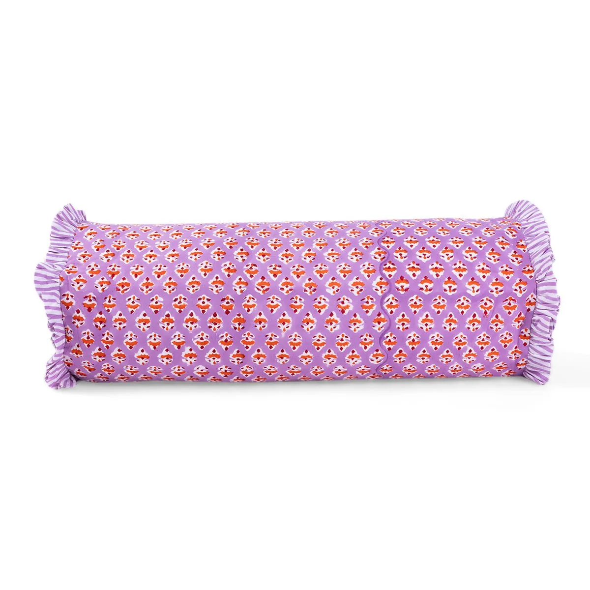 Ruffle Bolster Pillow | Ambroeus