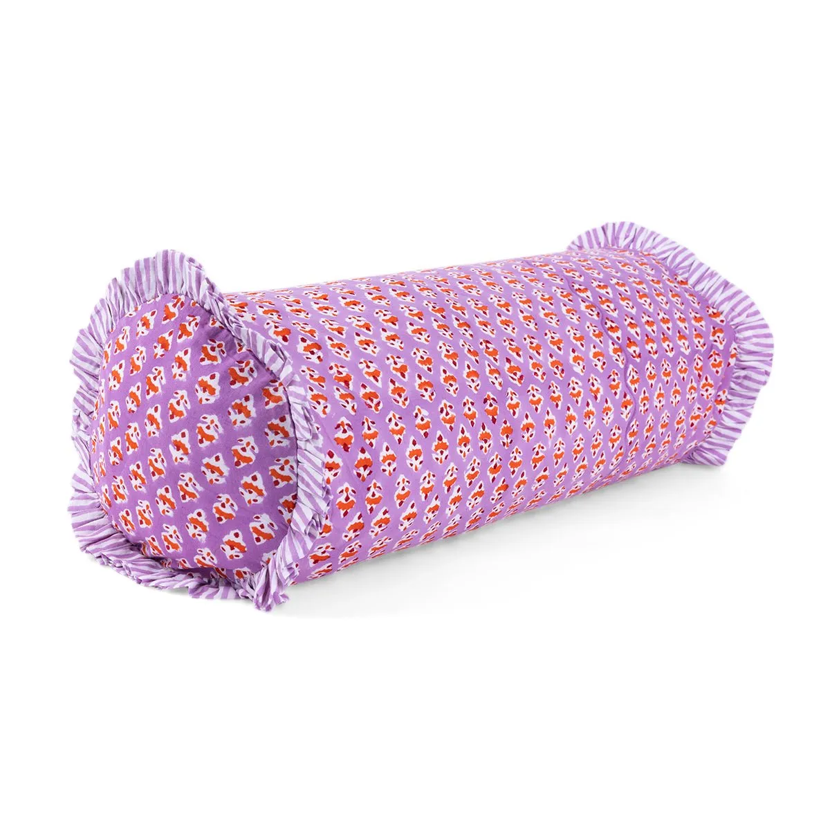 Ruffle Bolster Pillow | Ambroeus