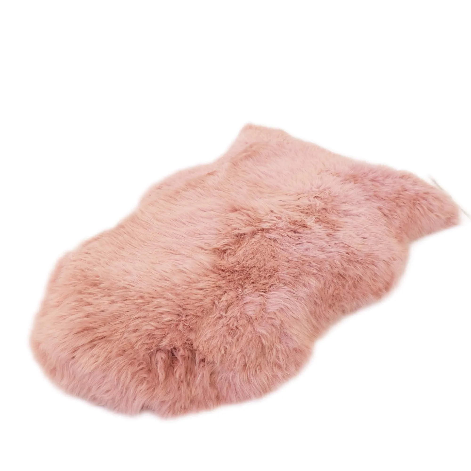 Sheepskin Rug - Dust Pink - XXL - Long Wool Australian Merino Sheepskin