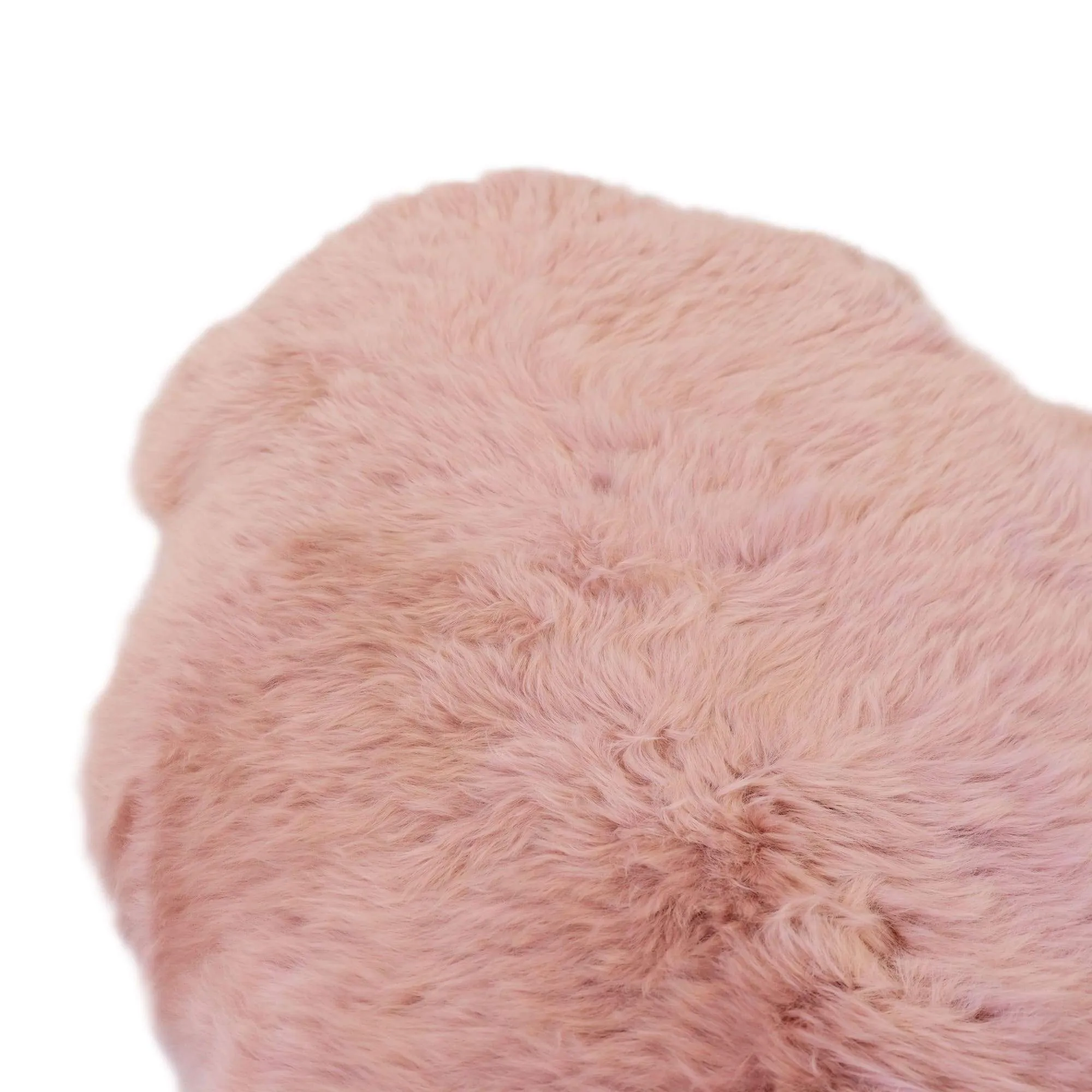 Sheepskin Rug - Dust Pink - XXL - Long Wool Australian Merino Sheepskin