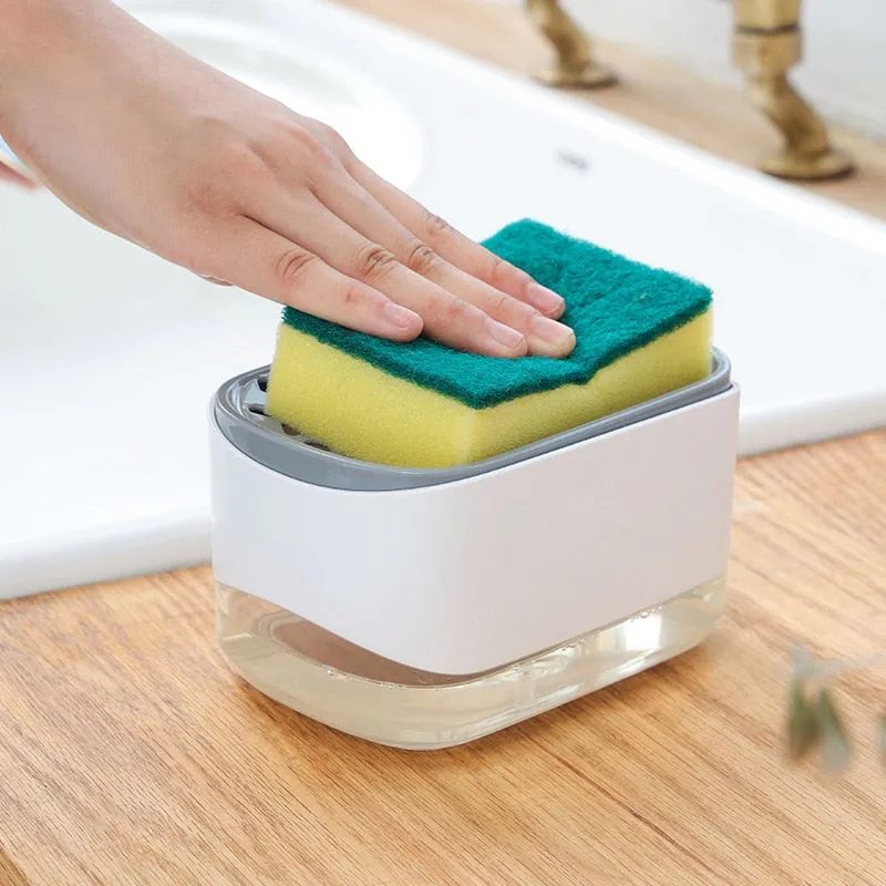 Soap Dispenser And Dish Detergent Sponge