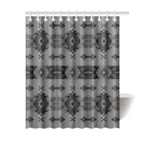 Sovereign Nation Gray Shower Curtain 60"x72"