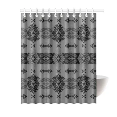 Sovereign Nation Gray Shower Curtain 60"x72"