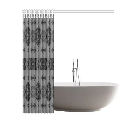 Sovereign Nation Gray Shower Curtain 60"x72"