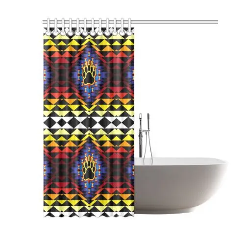 Sunset Bearpaw Blanket Shower Curtain 60"x72"