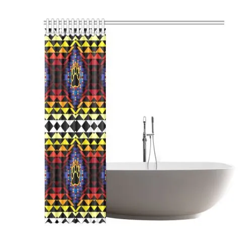 Sunset Bearpaw Blanket Shower Curtain 60"x72"