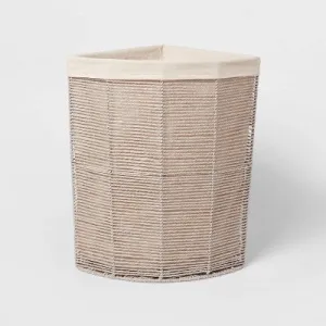 Tapered Corner Hamper Gray - Brightroom