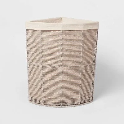 Tapered Corner Hamper Gray - Brightroom